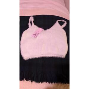 Fuzzy crop 3 piece set Sizes S & M READ DESCRIPTION